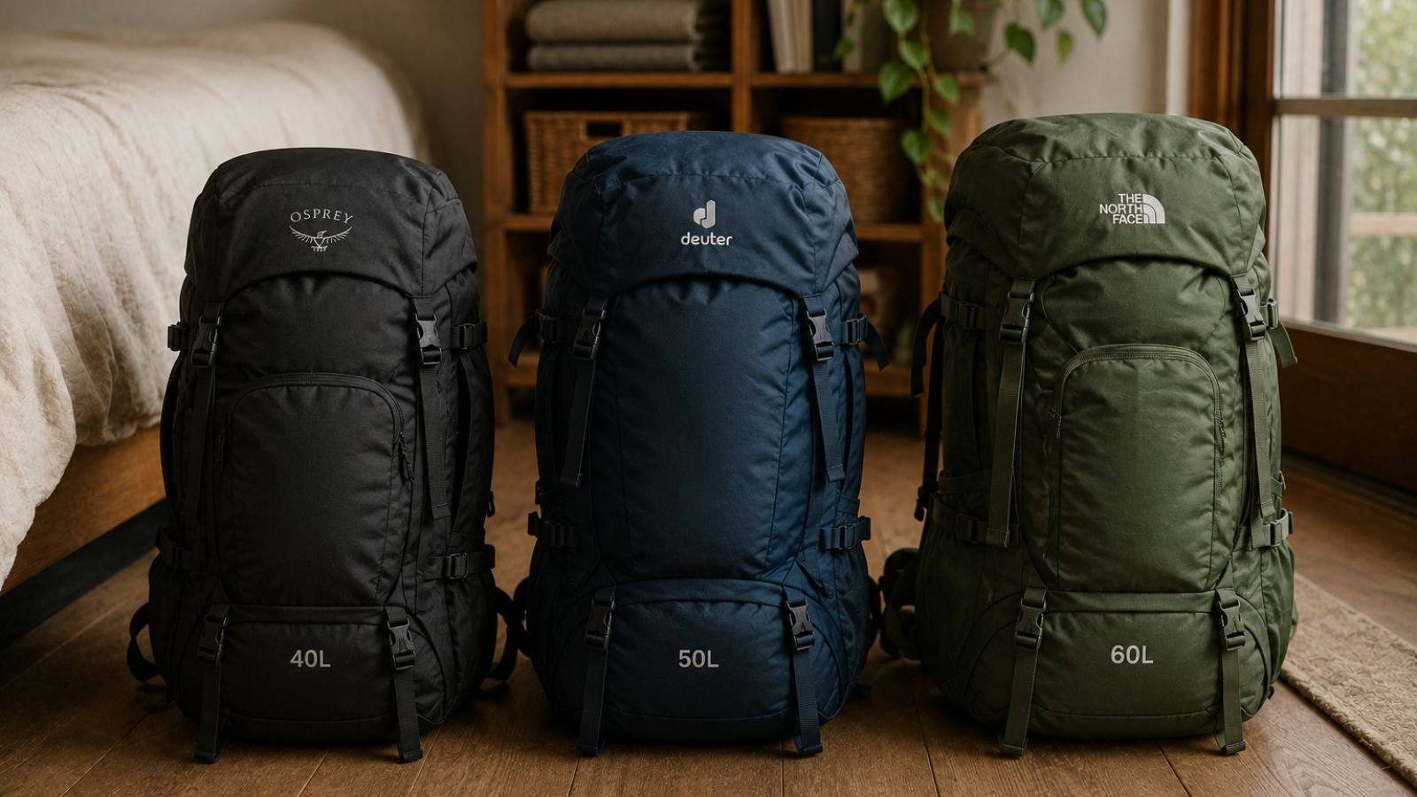 Choisir un sac à dos de voyage 40L 50L ou 60L